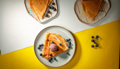 Feeling Brunchy? Perfect Weekend-Blueberry Cheesecake Crepe