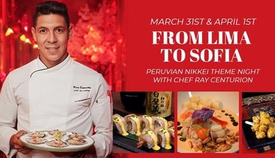 From Lima to Sofia - exclusive Peruvian dinner with Chef Rey Centurion