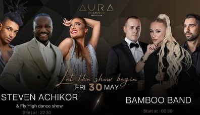 AURA by Bamboo RestoClub - Steven Achikor & Fly High dance show | Bamboo band