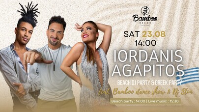 Iordanis Agapitos & Bamboo dance show | Greek beach party