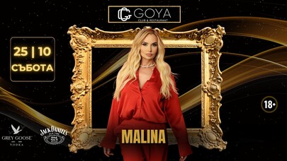 Star’s night - MALINA /Live/ - GOYA Club & Restaurant Star’s night - MALINA /Live/