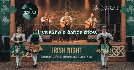 Irish Night with Live band SONAS & Dance show - Jazz Club В Джаза / Jazz Insights  Irish Night with Live band SONAS & Dance show