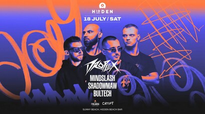 DROPLEX, MINDSLASH, SHADOWMAW & BULTECH at Hidden Beach Bar