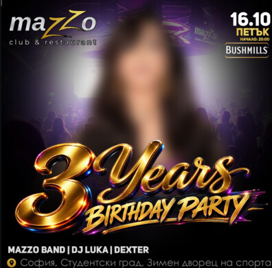 Mazzo Club & Restaurant - 3 years birthay party