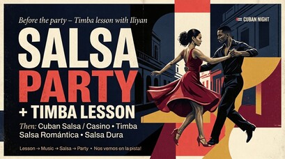 SALSA PARTY + TIMBA LESSON with Iliyan Bozhanov 🇨🇺 CUBAN NIGHT
