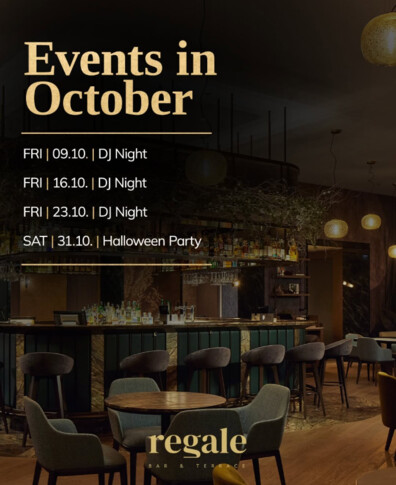 Regale Bar & Terrace - Events in October